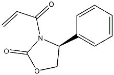 2-Oxazolidinone, 3-(1-oxo-2-propenyl)-4-phenyl-, (4S)-
 Structure