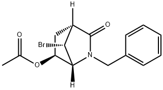 (1R,4R,6S,7R)-6-acetoxy-7-bromo-2-benzyl-2-azabicyclo[2.2.1]heptan-3-one Structure