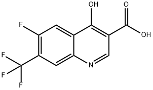 6-Fluoro-4-hydroxy-7-(trifluoromethyl)quinoline-3-carboxylic acid Structure