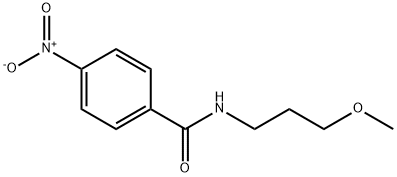 4-nitro-N-(3-methoxypropyl)benzamide Structure