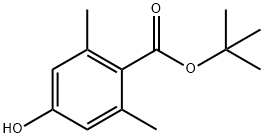 tert-Butyl 4-hydroxy-2,6-dimethylbenzoate 구조식 이미지