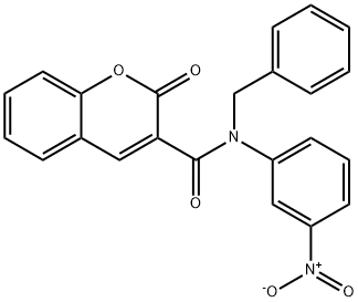 N-benzyl-N-{3-nitrophenyl}-2-oxo-2H-chromene-3-carboxamide Structure