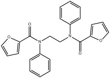 N,N'-ethane-1,2-diylbis(N-phenylfuran-2-carboxamide) Structure