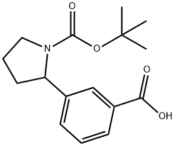 N-Boc-3-pyrrolidin-2-yl-benzoic acid Structure