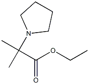 ethyl 2-methyl-2-(pyrrolidin-1-yl)propanoate 구조식 이미지