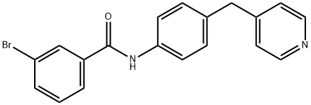 3-bromo-N-[4-(pyridin-4-ylmethyl)phenyl]benzamide Structure