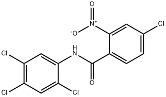 4-chloro-2-nitro-N-(2,4,5-trichlorophenyl)benzamide Structure