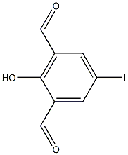 2-hydroxy-5-iodoisophthalaldehyde Structure