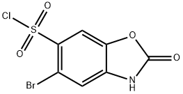 5-bromo-2-oxo-2,3-dihydrobenzo[d]oxazole-6-sulfonyl chloride Structure