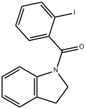 Indolin-1-yl(2-iodophenyl)methanone 구조식 이미지