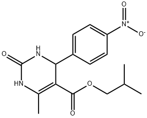 2-methylpropyl 6-methyl-4-(4-nitrophenyl)-2-oxo-1,2,3,4-tetrahydropyrimidine-5-carboxylate 구조식 이미지