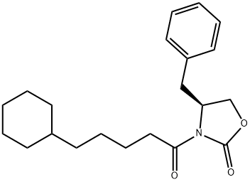 (4S)-4-Benzyl-3-(5-cyclohexylpentanoyl)-1,3-oxazolidin-2-one Structure