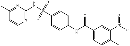 4-methyl-N-{4-[(4-methylpyrimidin-2-yl)sulfamoyl]phenyl}-3-nitrobenzamide Structure