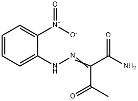 (2Z)-2-[2-(2-nitrophenyl)hydrazinylidene]-3-oxobutanamide Structure