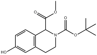 2-tert-butyl 1-methyl 6-hydroxy-3,4-dihydroisoquinoline-1,2(1H)-dicarboxylate Structure