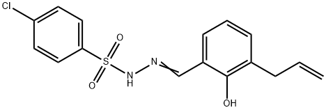 (E)-N'-(3-allyl-2-hydroxybenzylidene)-4-chlorobenzenesulfonohydrazide 구조식 이미지