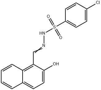 (E)-4-chloro-N'-((2-hydroxynaphthalen-1-yl)methylene)benzenesulfonohydrazide Structure