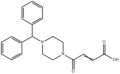 (2E)-4-[4-(diphenylmethyl)piperazin-1-yl]-4-oxobut-2-enoic acid 구조식 이미지
