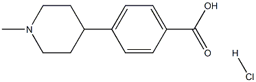 4-(1-methyl-4-piperidinyl)Benzoic acid hydrochloride Structure