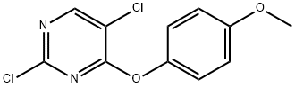 2,5-Dichloro-4-(4-methoxyphenoxy)pyrimidine 구조식 이미지