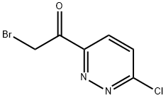 2-Bromo-1-(6-chloropyridazin-3-yl)ethanone Structure