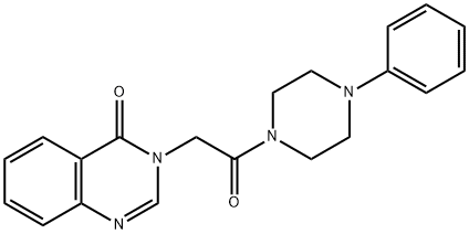 3-[2-oxo-2-(4-phenylpiperazin-1-yl)ethyl]quinazolin-4(3H)-one Structure