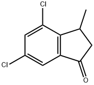4,6-Dichloro-3-methyl-2,3-dihydro-1H-inden-1-one Structure
