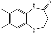 4,5-DIHYDRO-7,8-DIMETHYL-1H-1,5-BENZODIAZEPIN-2(3H)-ONE 구조식 이미지
