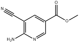methyl 6-amino-5-cyanonicotinate Structure