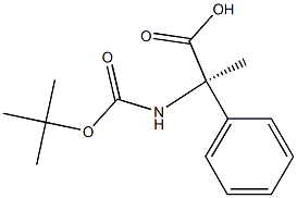 (R)-2-((tert-butoxycarbonyl)amino)-2-phenylpropanoicacid Structure