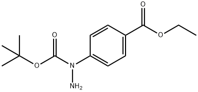 4-(N-Tert-Butoxycarbonylhydrazino)Benzoic Acid Ethyl Ester 구조식 이미지