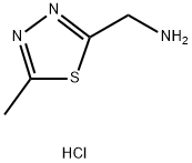 (5-Methyl-1,3,4-thiadiazol-2-yl)methanamine hydrochloride Structure