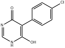 4(1H)-Pyrimidinone, 5-(4-chlorophenyl)-6-hydroxy- 구조식 이미지