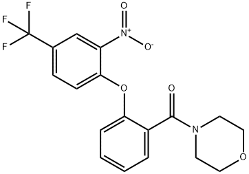 morpholin-4-yl{2-[2-nitro-4-(trifluoromethyl)phenoxy]phenyl}methanone 구조식 이미지