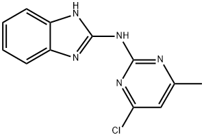 N-(4-chloro-6-methyl-2-pyrimidinyl)-1H-Benzimidazol-2-amine 구조식 이미지
