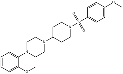 1-(2-methoxyphenyl)-4-{1-[(4-methoxyphenyl)sulfonyl]-4-piperidinyl}piperazine 구조식 이미지