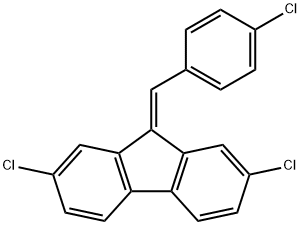 2,7-dichloro-9-(4-chlorobenzylidene)-9H-fluorene Structure