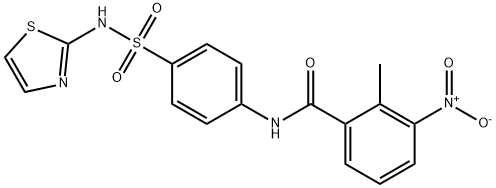 2-methyl-3-nitro-N-[4-(1,3-thiazol-2-ylsulfamoyl)phenyl]benzamide Structure