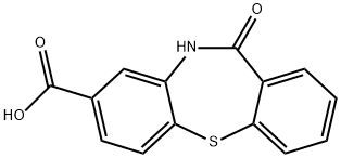 11-OXO-10,11-DIHYDRODIBENZO[B,F][1,4]THIAZEPINE-8-CARBOXYLIC ACID Structure
