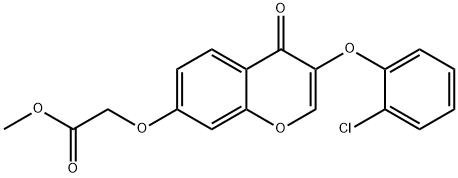 methyl {[3-(2-chlorophenoxy)-4-oxo-4H-chromen-7-yl]oxy}acetate Structure