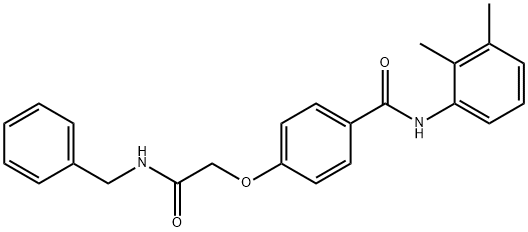 4-[2-(benzylamino)-2-oxoethoxy]-N-(2,3-dimethylphenyl)benzamide Structure