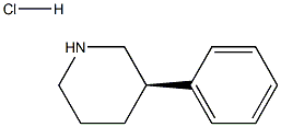 (R)-3-Phenyl-piperidine hydrochloride Structure