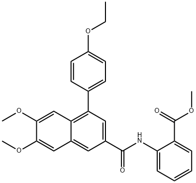 methyl 2-({[4-(4-ethoxyphenyl)-6,7-dimethoxynaphthalen-2-yl]carbonyl}amino)benzoate Structure