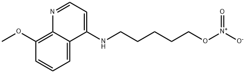 5-(N-(8-METHOXY-4-QUINOLYL)AMINO)PENTYL NITRATE Structure