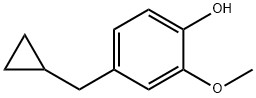 4-(Cyclopropylmethyl)-2-methoxyphenol Structure