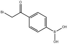 (4-(2-bromoacetyl)phenyl)boronic acid Structure