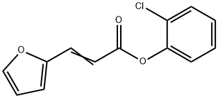 2-chlorophenyl 3-(2-furyl)acrylate 구조식 이미지
