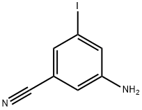 3-amino-5-iodobenzonitrile 구조식 이미지