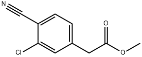Methyl 2-(3-chloro-4-cyanophenyl)acetate Structure