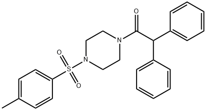 1-(diphenylacetyl)-4-[(4-methylphenyl)sulfonyl]piperazine Structure